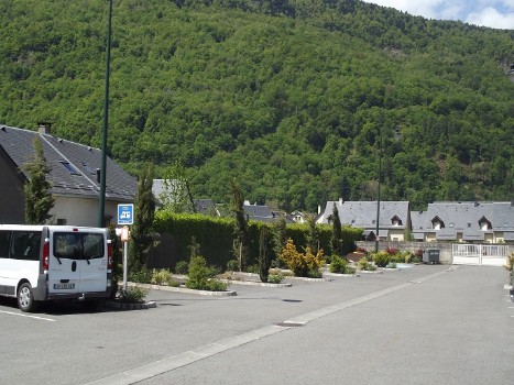 Photo de l'aire de stationnement des camping cars